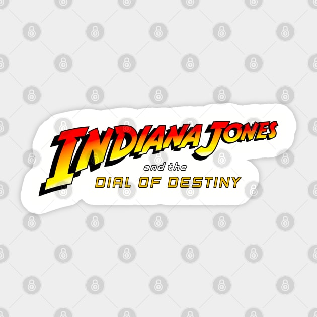 Indiana Jones and the dial of destiny Sticker by Buff Geeks Art